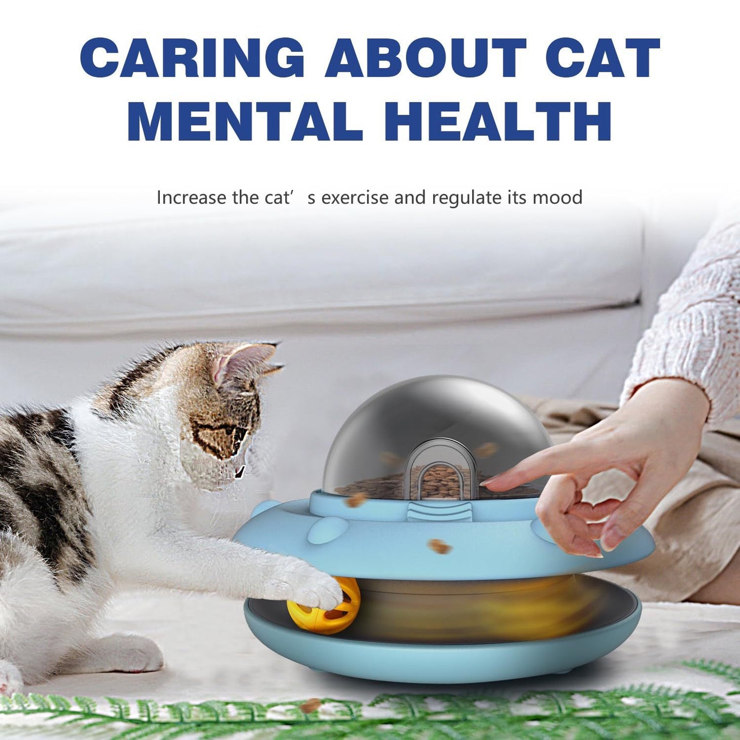 Flying Saucer Pet Slow Feeder – Interactive Puzzle Toy Ather Craft LLC
