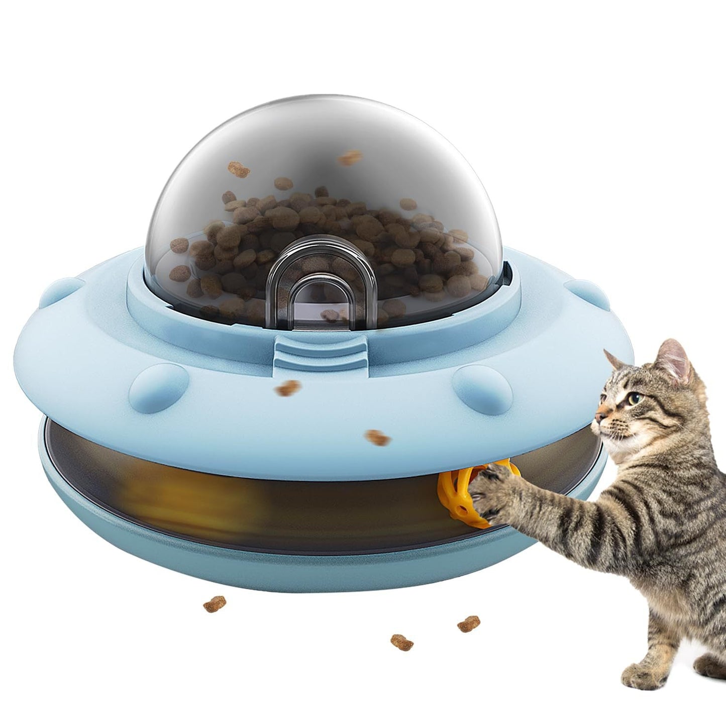 Flying Saucer Pet Slow Feeder – Interactive Puzzle Toy Ather Craft LLC
