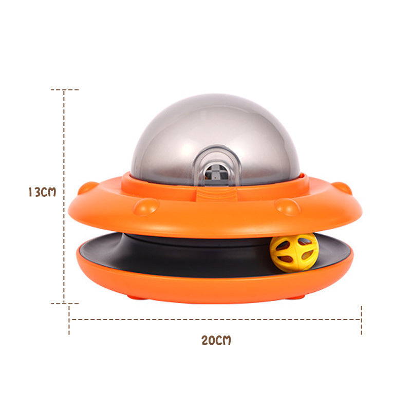 Flying Saucer Pet Slow Feeder – Interactive Puzzle Toy Ather Craft LLC