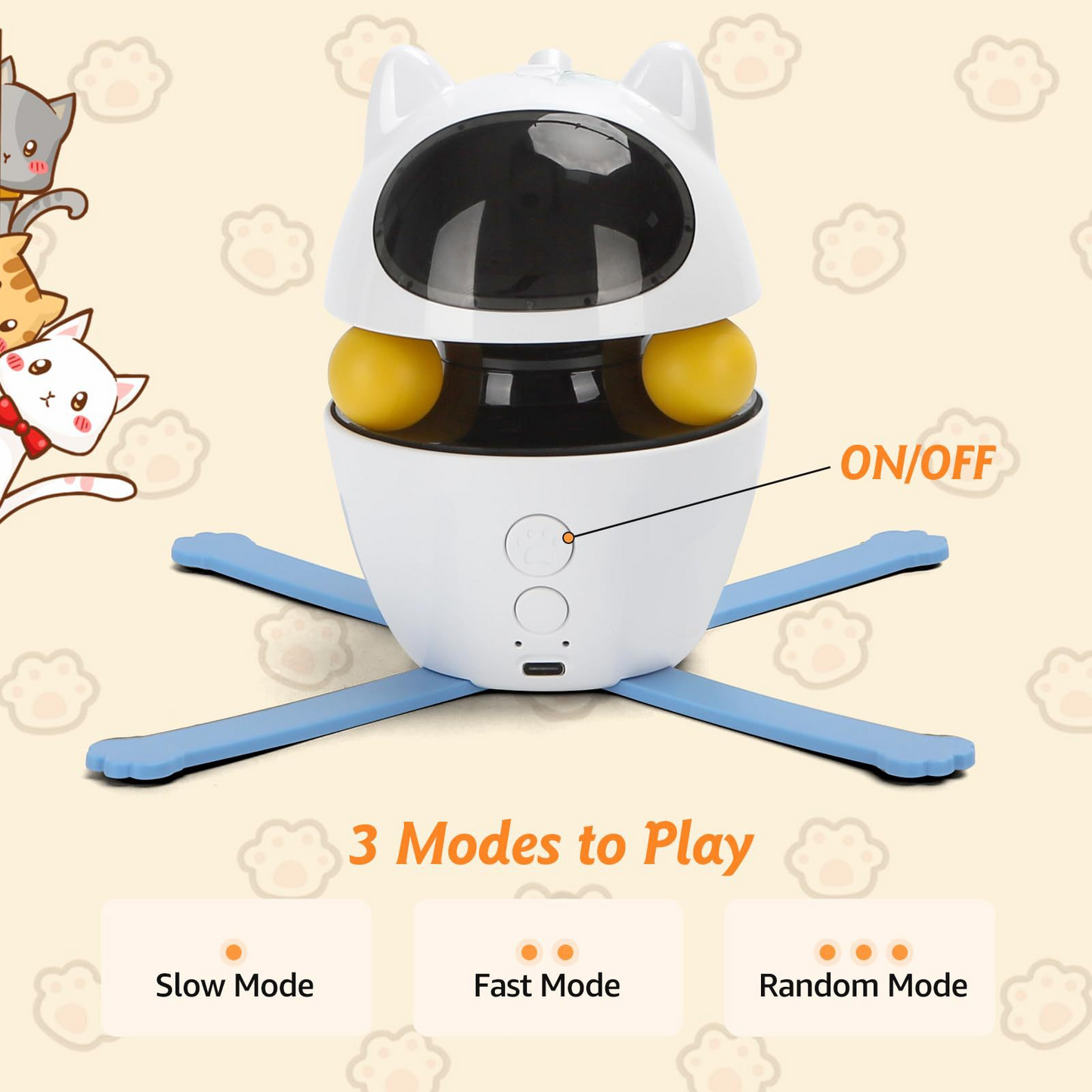 Automatic Laser Cat Toy – Electric Turntable Ather Craft LLC