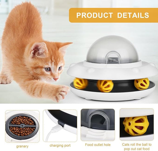 Flying Saucer Pet Slow Feeder – Interactive Puzzle Toy Ather Craft LLC