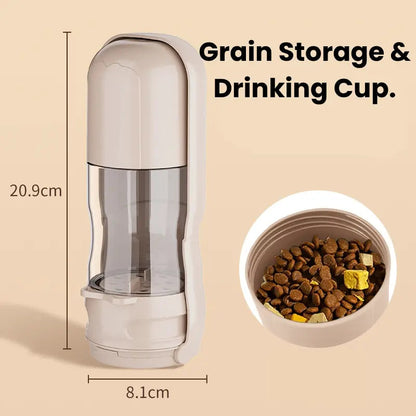 2-in-1 Pet Travel Feeder – Foldable Food & Water Cup Ather Craft LLC