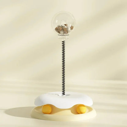 Cat Toy & Feeder Set – Turntable Ball + Self-Entertaining Play Kit Ather Craft LLC
