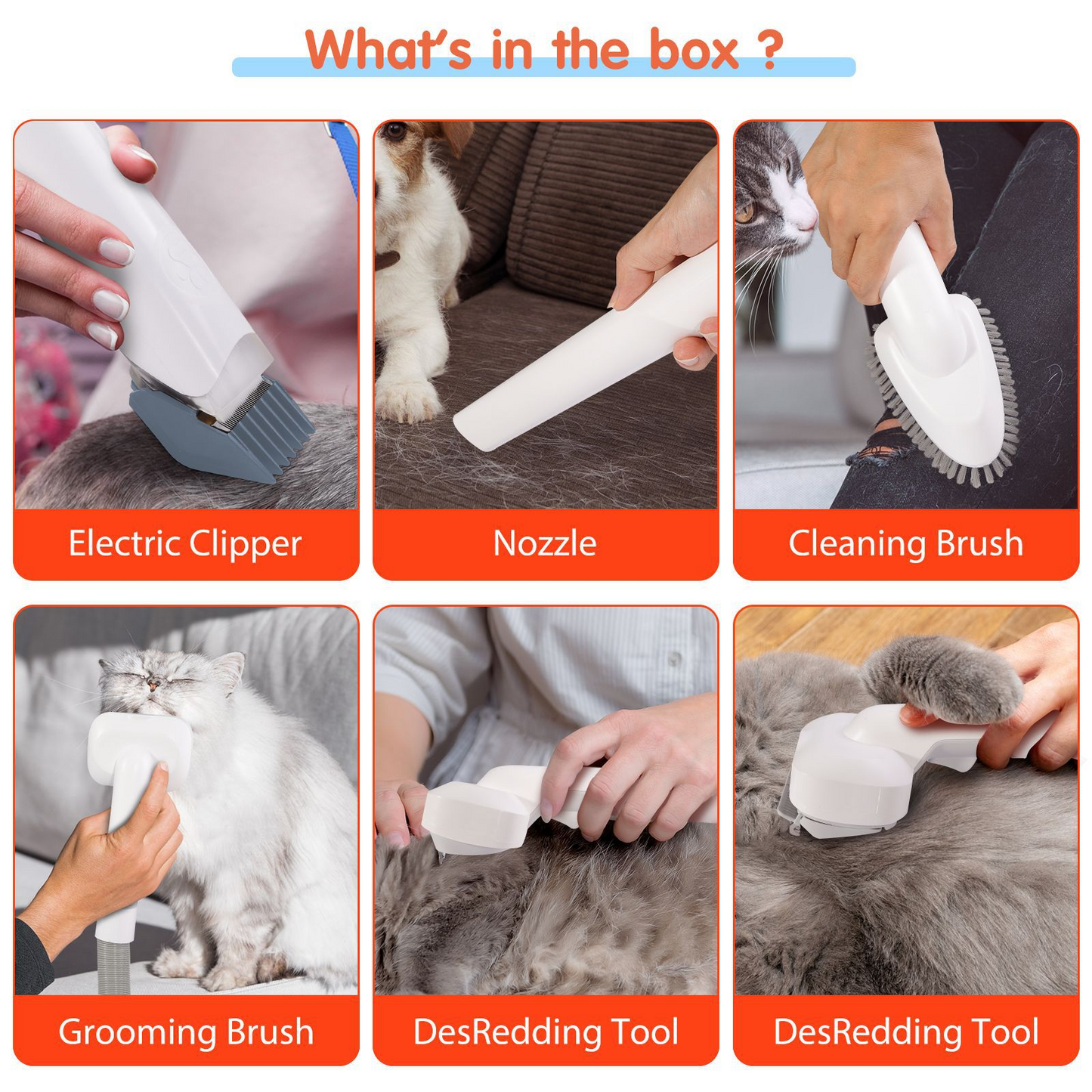 All-in-One Pet Hair Trimmer & Vacuum – Grooming Set for Dogs & Cats Ather Craft LLC