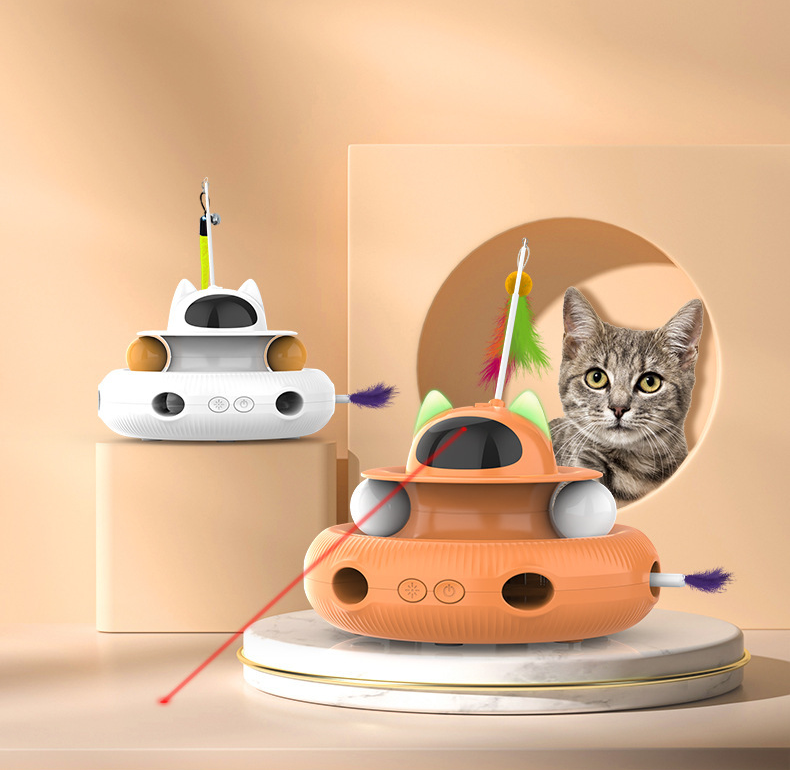 Automatic Laser Cat Toy – Electric Turntable Ather Craft LLC